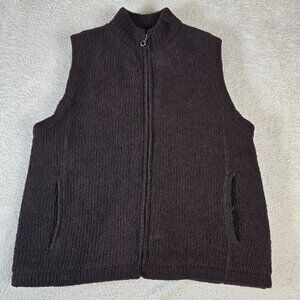 Colorado Clothing Vest Womens Large Brown Quilted Lining Full Zip Chocolate Warm